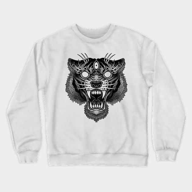 Tiger Crewneck Sweatshirt by Sadhakaya